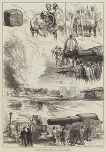 Woolwich Arsenalでの81トン銃のテスト 作： Sir John Charles Robinson